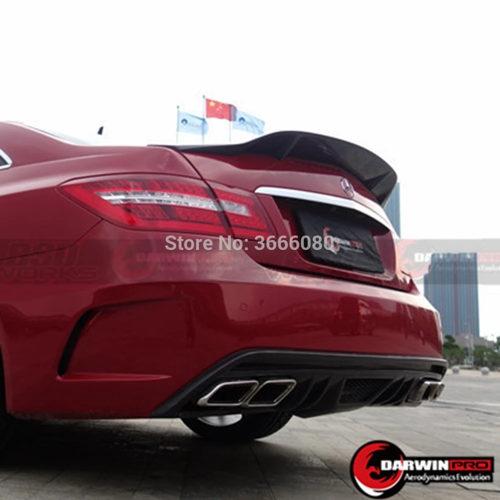 Задний спойлер из углеродного волокна крыло задний спойлер багажника для Mercedes E Class Coupe W207 C207 2010- E200 E250 E300 E350