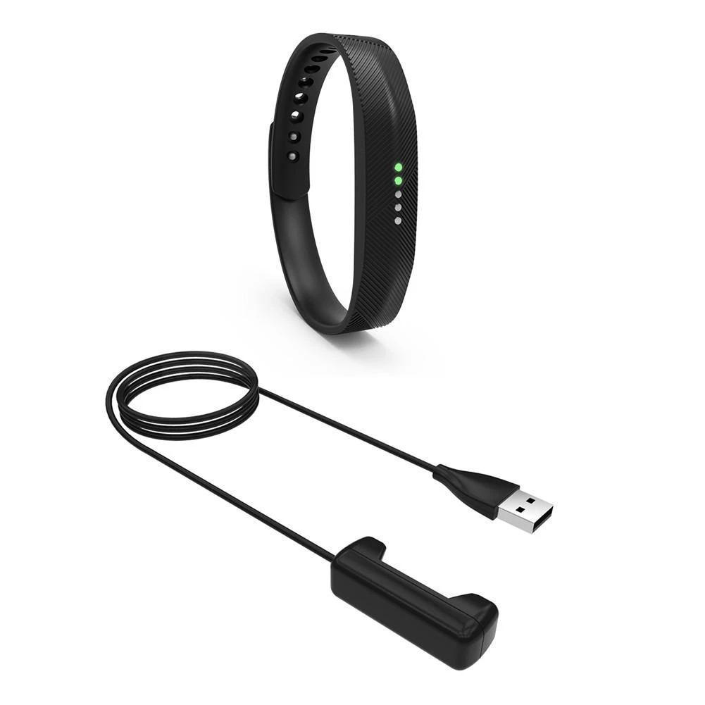 Cargador de repuesto USB para Fitbit 2, Cable carga, adaptador de base, 15cm/ 1m de longitud a elegir|Accesorios inteligentes| - AliExpress