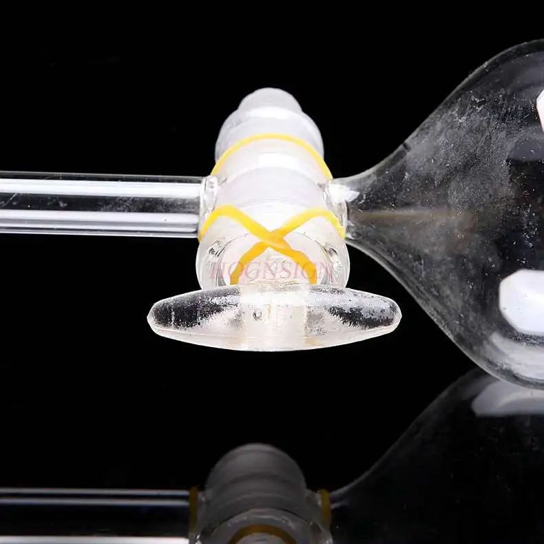 원통형 분액 깔때기 250ml 깔때기 형 깔때기 유리 실험 장비