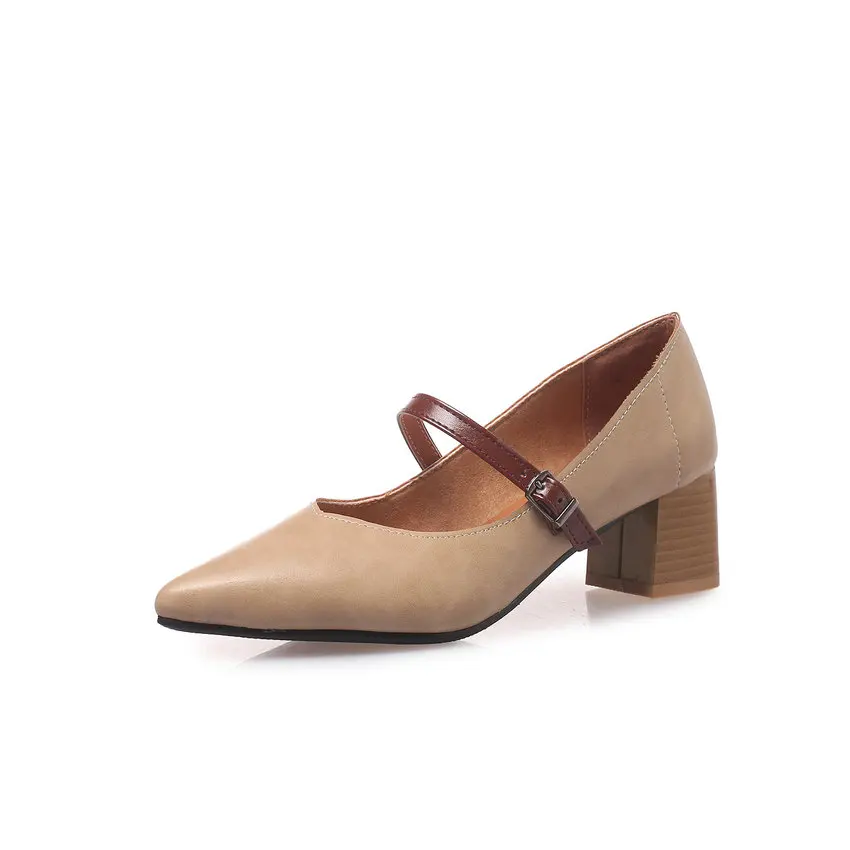 Женские туфли лодочки на платформе QUTAA повседневные из искусственной кожи