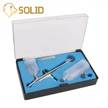 Комплект аэрографа двойного действия 0,3 мм игольчатый спрей для художественной аэрографа для макияжа лица, татуировки для тела с емкостью 20cc 40cc