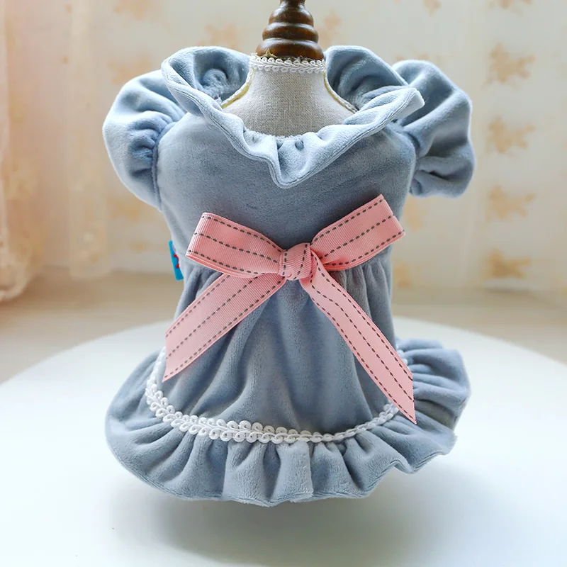 纯色蝴蝶结裙绒版_1267