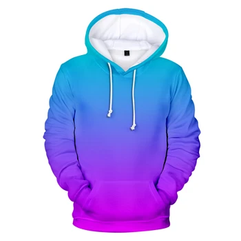 

Mens Solid Color 3D Hoodies Sweatshirts long sleeve autumn warm Custom Colourful Gradient Rainbow women's Polluvers fashion Coat