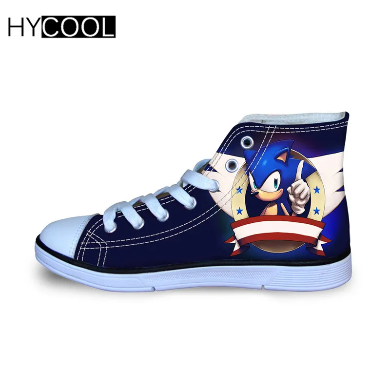 HYCOOL/детская обувь для мальчиков; Sonic the hedgehog; кроссовки на плоской подошве; спортивная обувь для бега; Chaussure Enfant garcon fille - Цвет: YQ2790AT