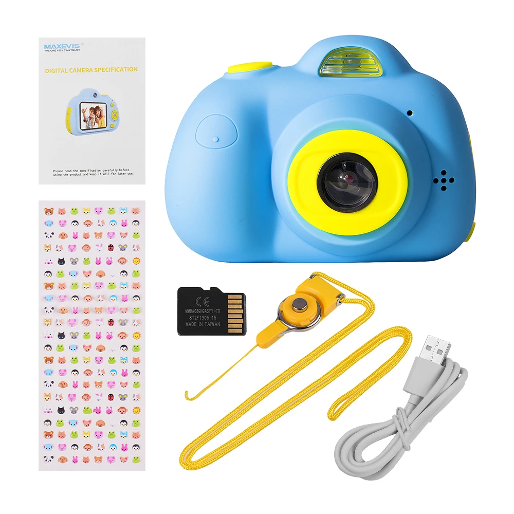 Мини Детская Цифровая камера 26MP 1080P видеокамера 2,0 дюймов HD экран Двойная камера объектив противоударный для детей мальчиков и девочек