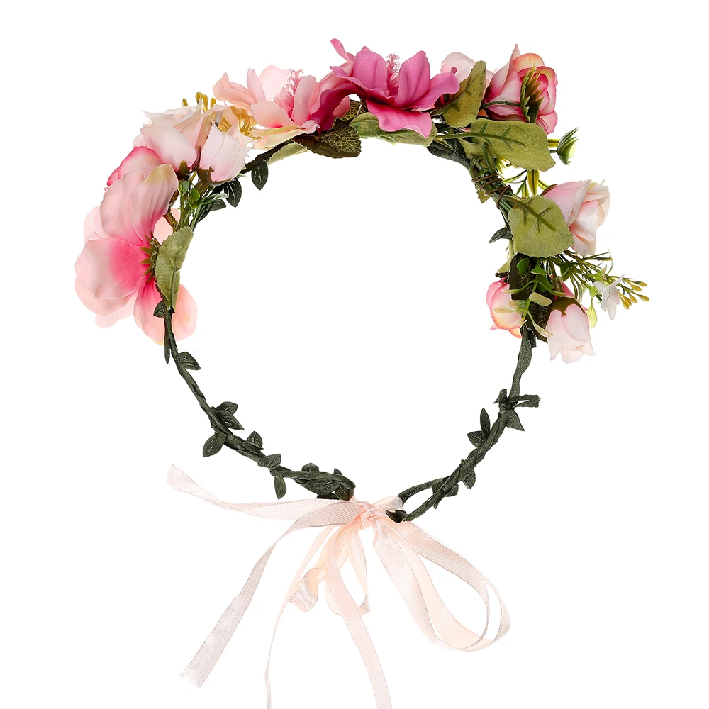 Molans Boho Birde Цветочные короны Ellegant регулируемая лента цветочные гирлянды романтические милые маленькие цветы свадебные венки