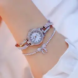 Модные роскошные часы женские Творческий алмаз Женские повседневные часы браслет из нержавеющей стали Стильные кварцевые часы для женщин