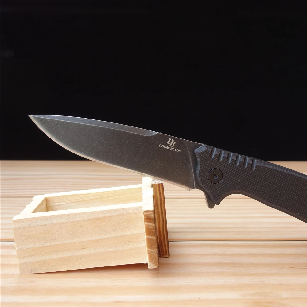 Black " FH11 60-61HRC Ножи карманные складные ножи D2 лезвие шарикоподшипник G10 Ручка Тактический Открытый Кемпинг полезный нож для выживания - Цвет: Black