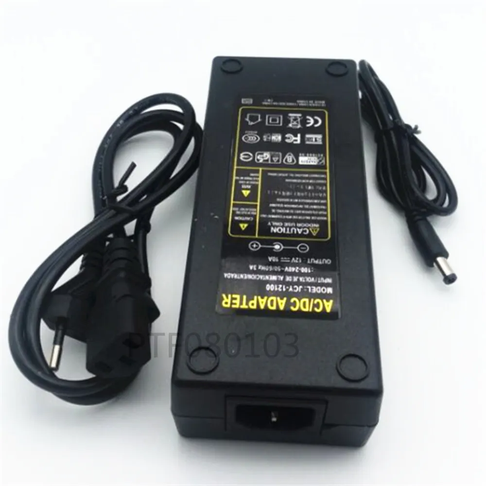 AC100-240V к DC 12V 10A адаптер питания для светодиодной ленты lcd CCTV US/EU/AU/UK вилка DC12V трансформатор освещения