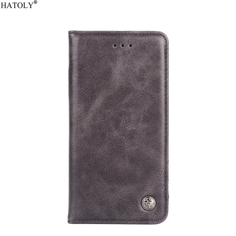 Gray Для крышки Umidigi One кожаный флип-чехол силиконовый чехол для Umidigi One Card Holder Wallet phone case для Umidigi One Fundas - Цвет: Gray