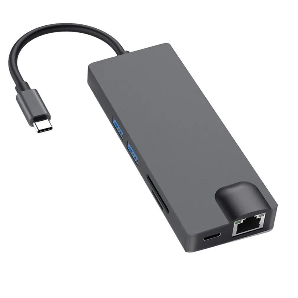 8 в 1 USB-C концентратор USB C к VGA HDMI Micro Card Reader адаптер type C USB 3,0 концентратор для MacBook Chromebook ноутбука тип-c
