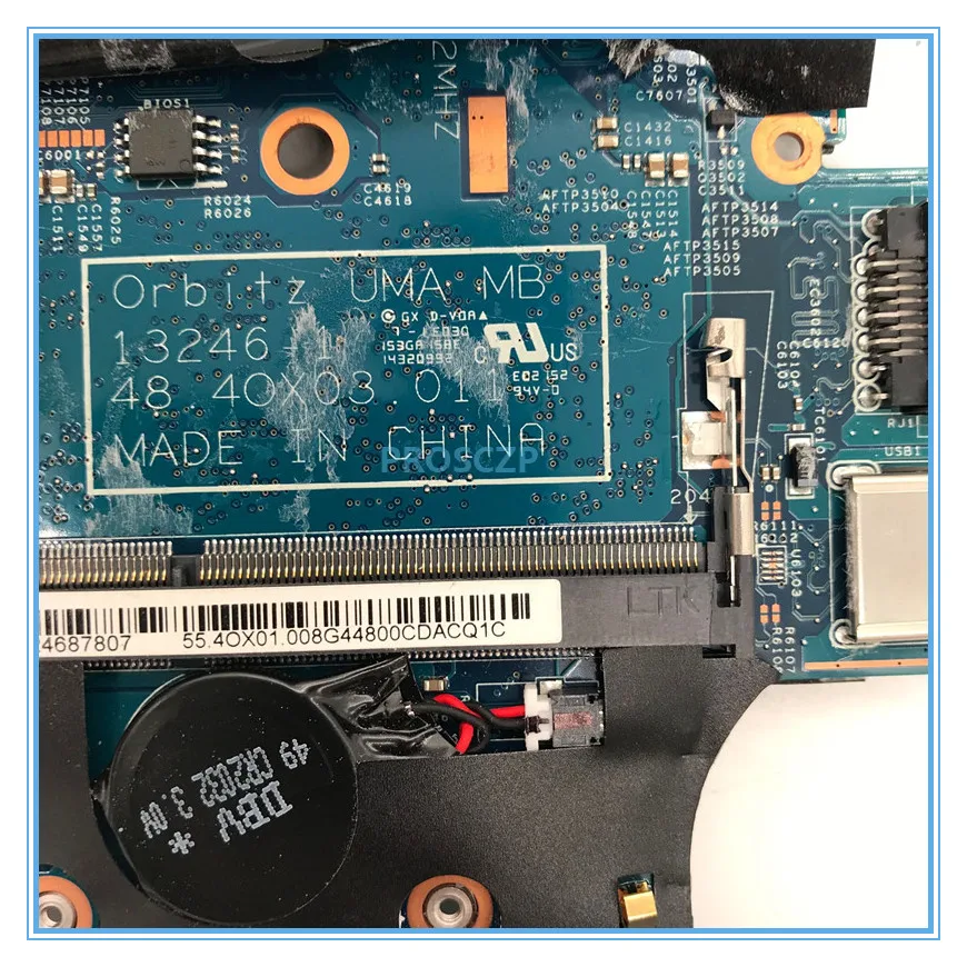 High quality For 810 G2 Laptop motherboard 753725-601 13246-1 48.4OX3.011 With SR1ED I5-4300U CPU working well