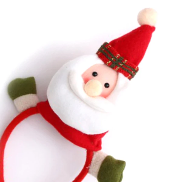 New Christmas Decoration Props Children's Christmas Head Buckle Hoop Festival Party Decorations(Big head Old man