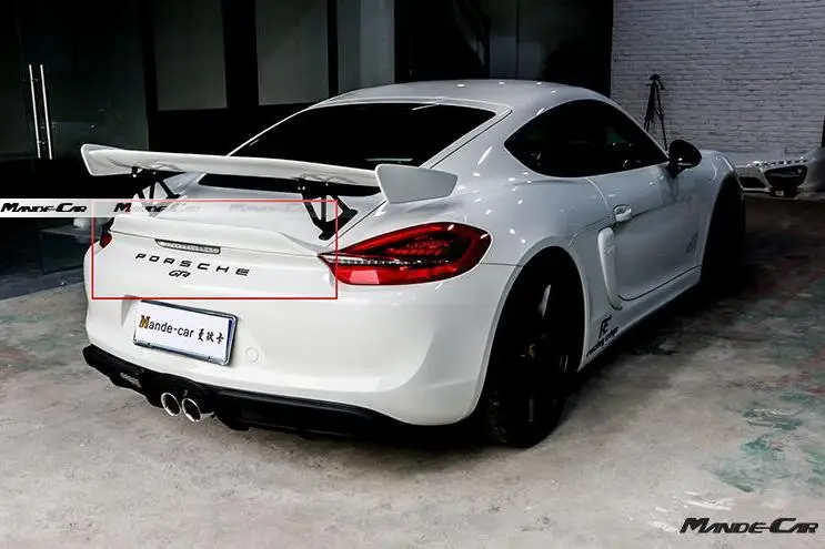 

Carbon Fiber / ABS Car Rear Trunk Lip Spoiler Wing Fits For Porsche Cayman 997 998 981 911 Boxster 718 GT4 2016 2017 2018 2019