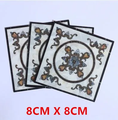 8CM X8CM 20 шт., европейская самоклеящаяся напольная мозаичная плитка, стикер s, водонепроницаемая Керамическая Настенная Наклейка, обои для домашнего декора, строительный инструмент - Цвет: 8CM X8CM