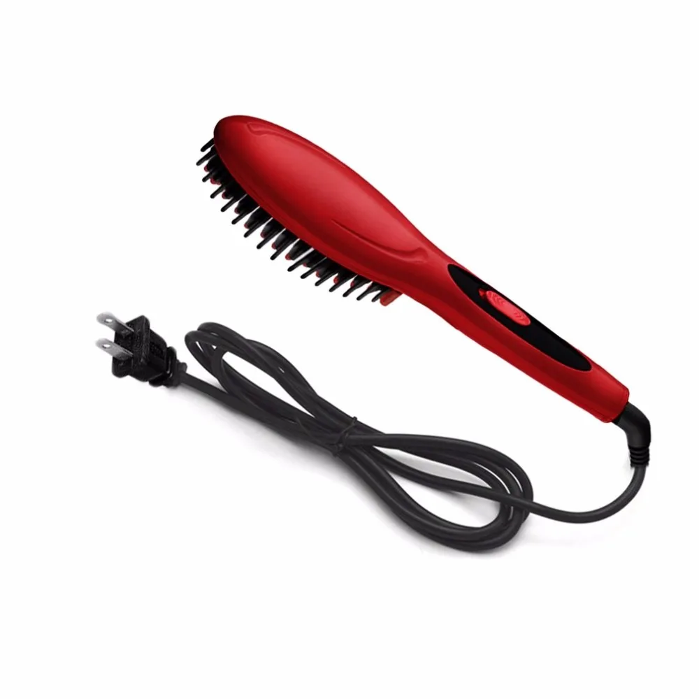 Электрическая щетка для выпрямления волос, быстрый выпрямитель для волос, расческа для волос, электрическая щетка, расческа, Утюги, авто прямые волосы, расческа, щетка