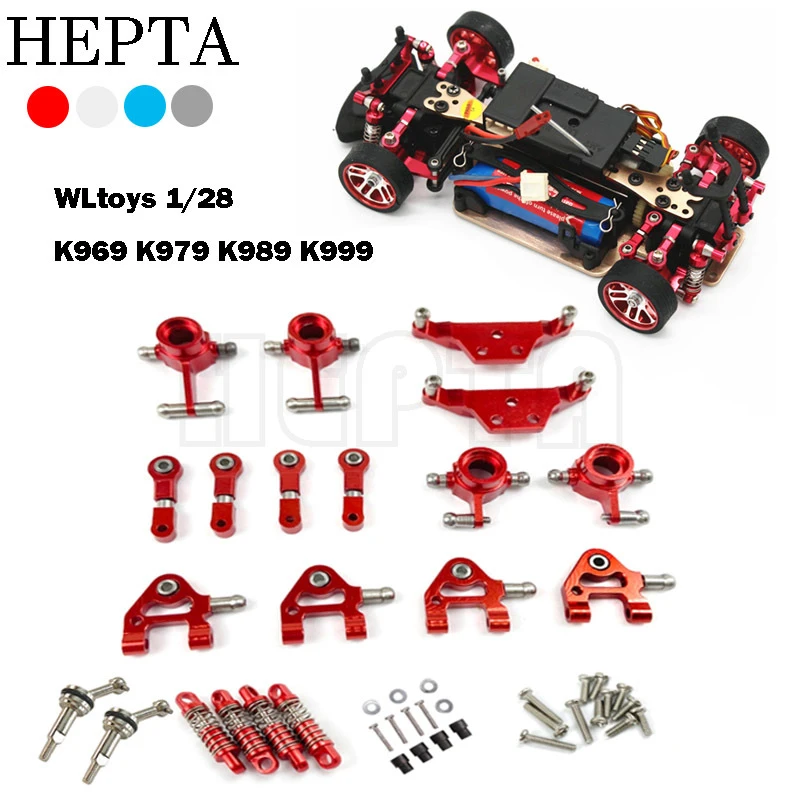 Wltoys K969 2PCS Shock Absorber RC Spare Parts For K979 K989 K999 P929 P939  284131 284161 284010 RC Car K969 Upgrades RCコンポーネント For WLtoys P929 P939 K969 K979 K989 K999 1/28 RCカー用 メタルア