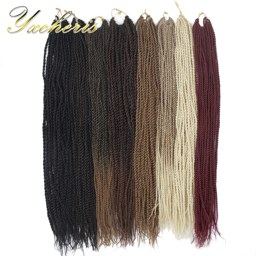 Высокотемпературная синтетическая Сенегальская завивка плетение волос Омбре