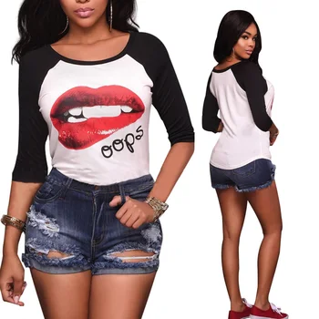 

Women Clubwear Summer Wear Jeans Cutout Hole Ripped Destroyed Dark Blue Hot Shorts Jeans Pants