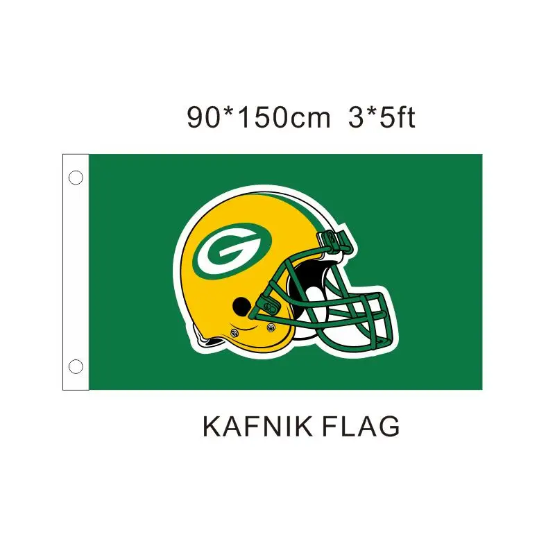 3ftx5ft 3x5ft зеленый Bay Packers флаг баннер Печать баннер, флаг из полиэстера Размер 150*90 см - Цвет: 3