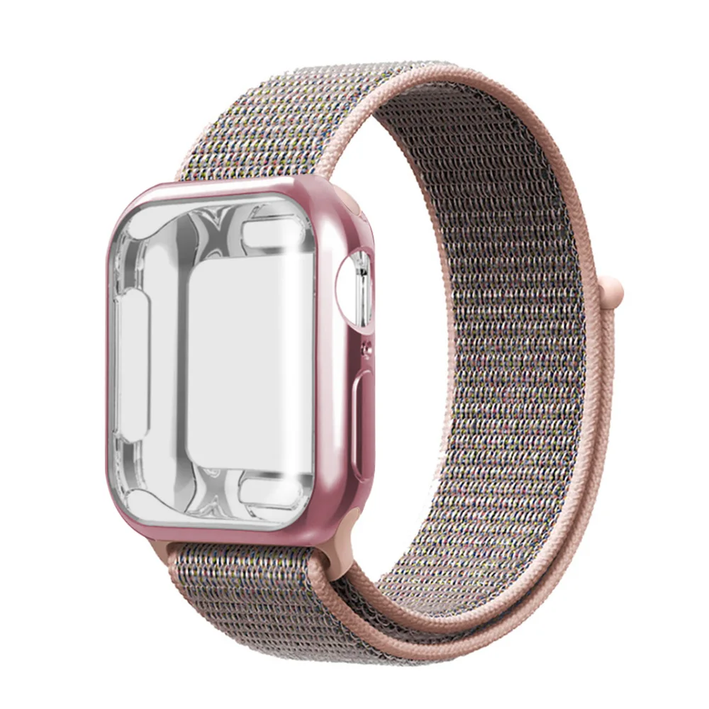 Для случая с нейлоновым ремешком Apple смотреть 5/4/3/2/1 42 мм 38 мм Pulseira Band для iwatch 40 мм 44 мм спортивный браслет