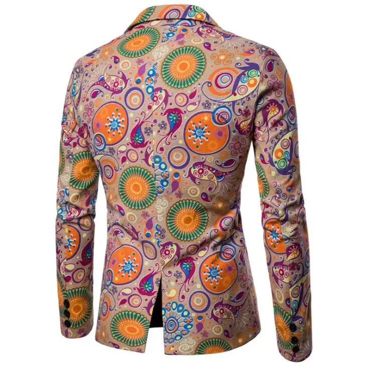 Африканский принт костюмы для мужчин Блейзер повседневное пальто masculino slim fit casaco jaqueta masculina пальто Мужская куртка