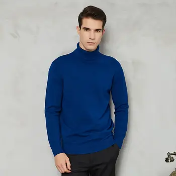2020 New Autumn Winter Men's Warm Turtleneck Sweater High Quality Fashion Casual Comfortable Pullover Thick Sweater Male Brand 6