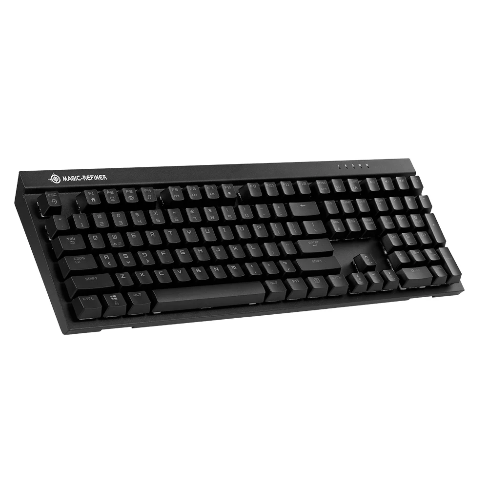 Magic Refiner MK15 игровая механическая клавиатура 108 клавишей N Key rolover Проводная клавиатура плавающие колпачки синий переключатель игровой ноутбук