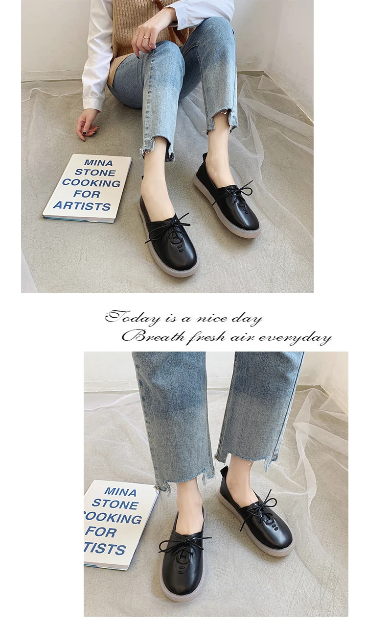 Small white shoes female new shallow mouth wild foreign air one foot single shoes