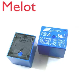 

100Pcs 9V DC Power Relay SRD-09VDC-SL-C T73-9V SRD-9VDC-SL-C 5Pin PCB Type In stock