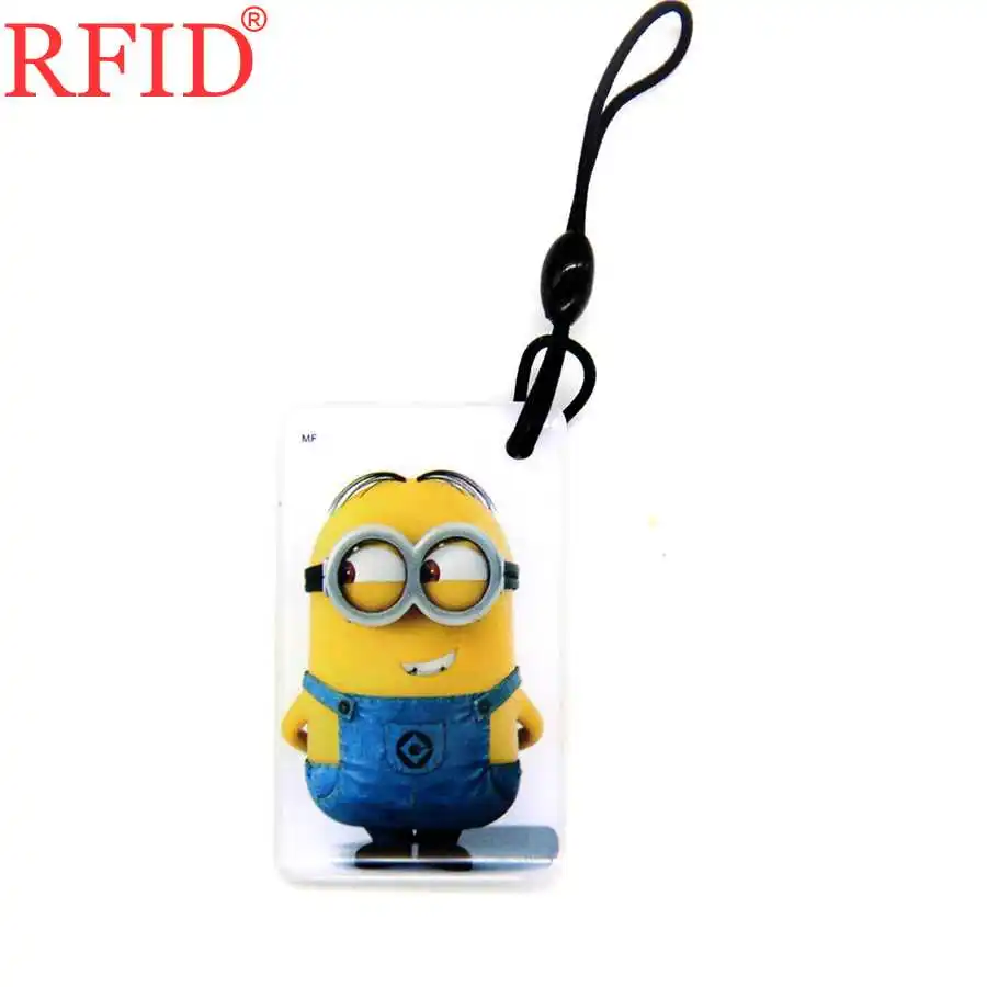 1pcs Random Color UID S50 1K 13,56 Mhz сменная IC MFS50 карта NFC IC RFID брелок мультфильм падение клей ключевые метки несколько вариантов брелок 1 шт - Цвет: 1pcs Random Color