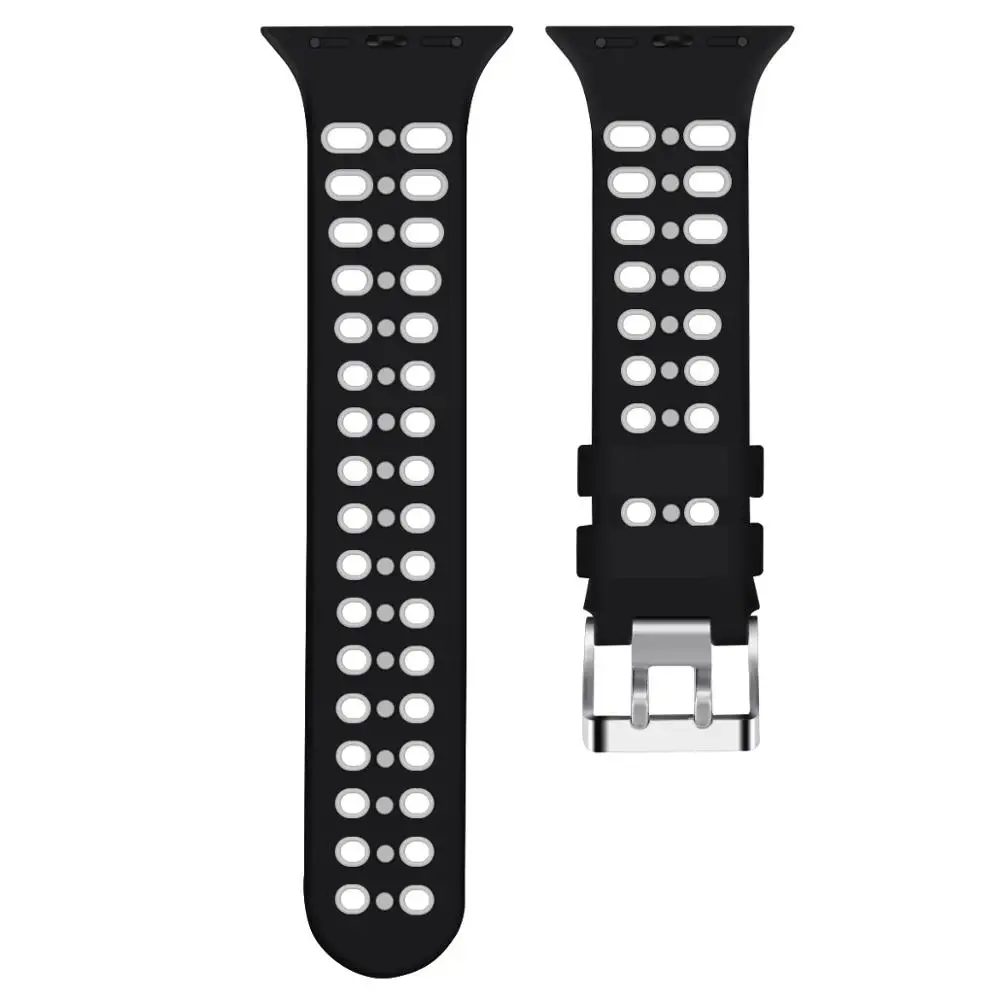 Силиконовый apple watch 38 мм 42 мм Замена ремешки для часов iwatch силиконовый ремешок для apple watch Series4/3/2/1 apple аксессуары для часов - Цвет ремешка: 4