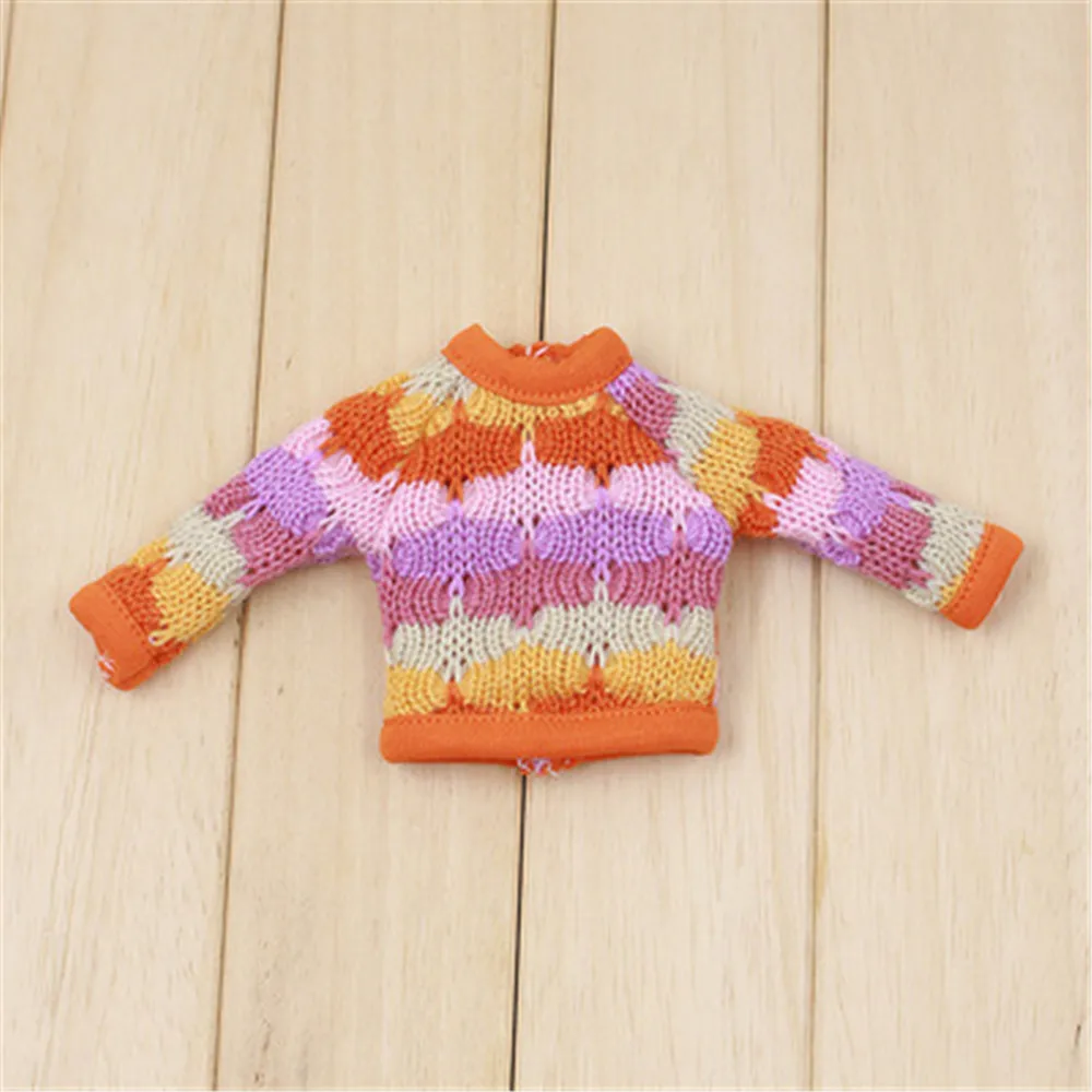 Модный Blyth свитер с куклами Fit 1/6 кукла нормальная, соединение тела, BJD/SD, Azone, Licca, ледяная кукла аксессуары Рождественский наряд - Цвет: Белый