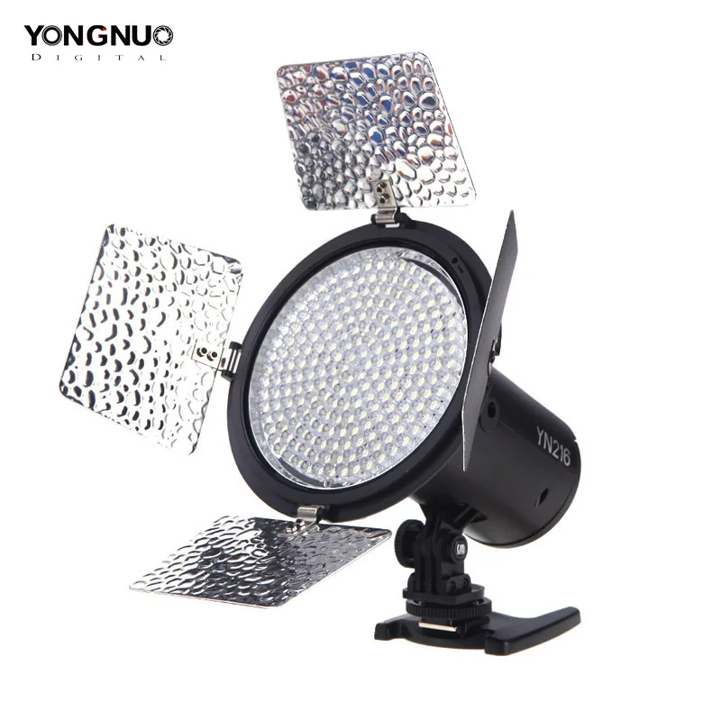 YONGNUO YN216 3200 K/5500 K светодиодный светильник для видео с 4 цветными пластинами для Canon Nikon DSLR камера видео светильник фотографический светильник ing