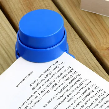 

1 pcs Xmas Office Home Staple Free Stapleless Stapler Paper Binding Binder Paperclip Wholesale