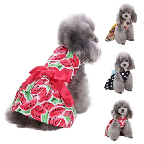 Модная Милая летняя одежда для различных питомцев, щенков, маленьких собак, кошек, домашних животных с бантом, жилет, футболка, одежда
