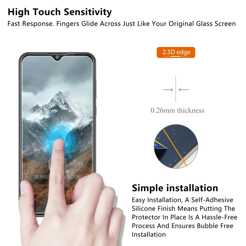 10 шт. Защитное стекло для zte Blade 20 2.5D 9H Премиум Закаленное стекло для zte Blade 20 защитная пленка