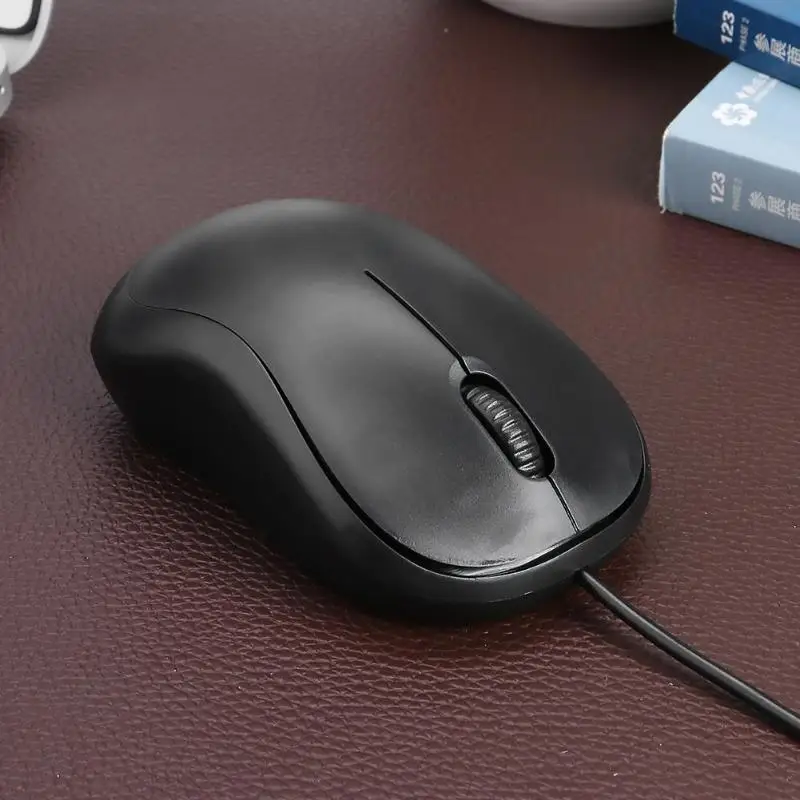 1200 dpi USB Проводная мышь эргономичная 3 кнопки прочные черные Игровые мыши легкие оптические универсальные Компьютерные периферийные устройства