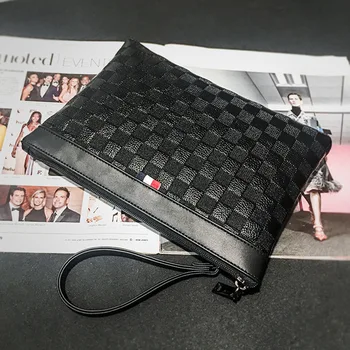 

Yesetn Bag 092619 leisure handbag checker bag file bag wrist bag card bag