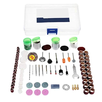 

166Pcs 1/8 Inch Shank Rotary Tool Accessories Set Sanding Polishing Grinding Cutting Accessory Bit