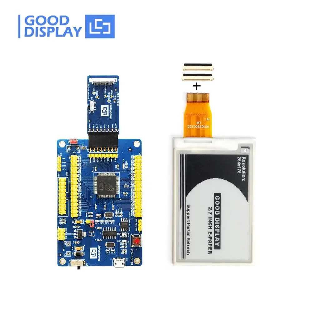 2.7'' eink epaper display 264x176 dots with development kit