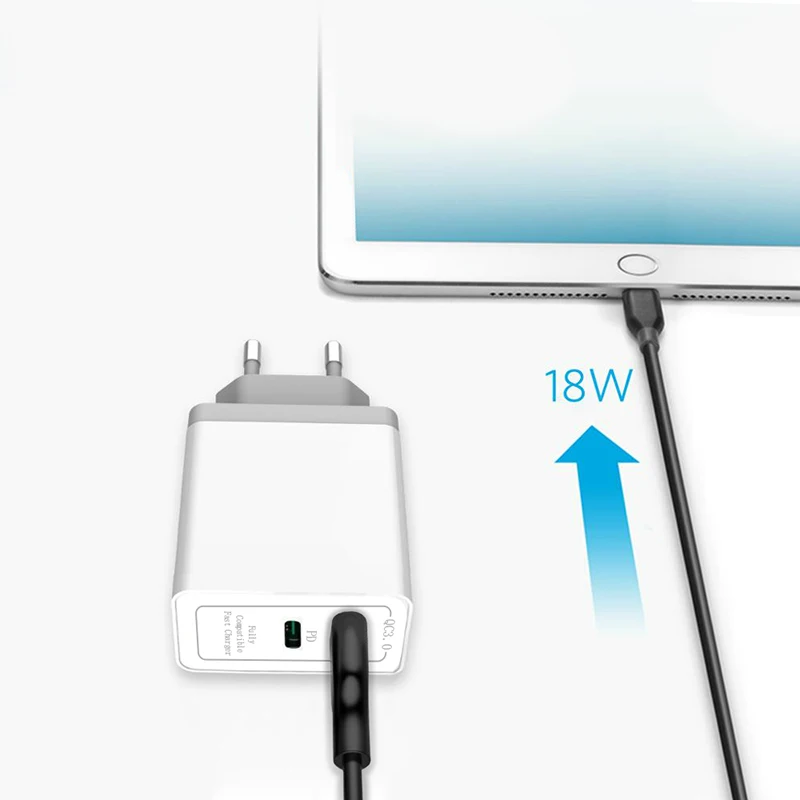 USB зарядное устройство 30 Вт PD Быстрая зарядка usb type C PD зарядное устройство EU US разъем для iPhone 11 X XS Xiaomi huawei samsung iPad Pro MacBook Por