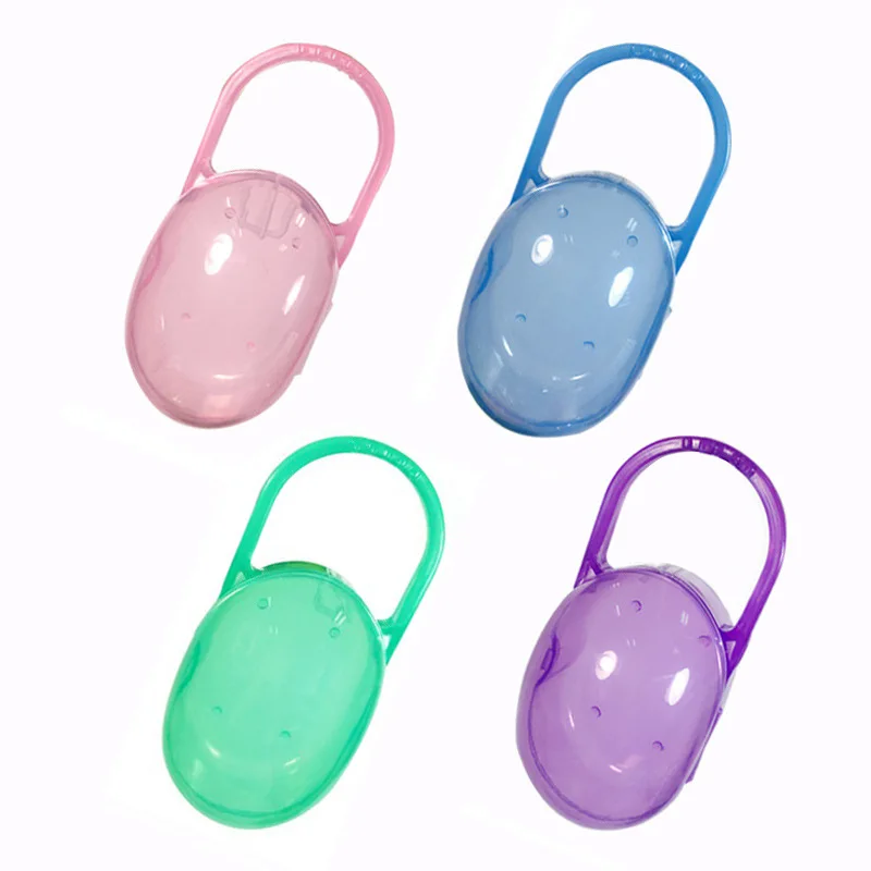 Colour Pacifier Baby Solid Box Soother Container Holder Box Travel Storage Case Safe Holder Pacifier Plastic