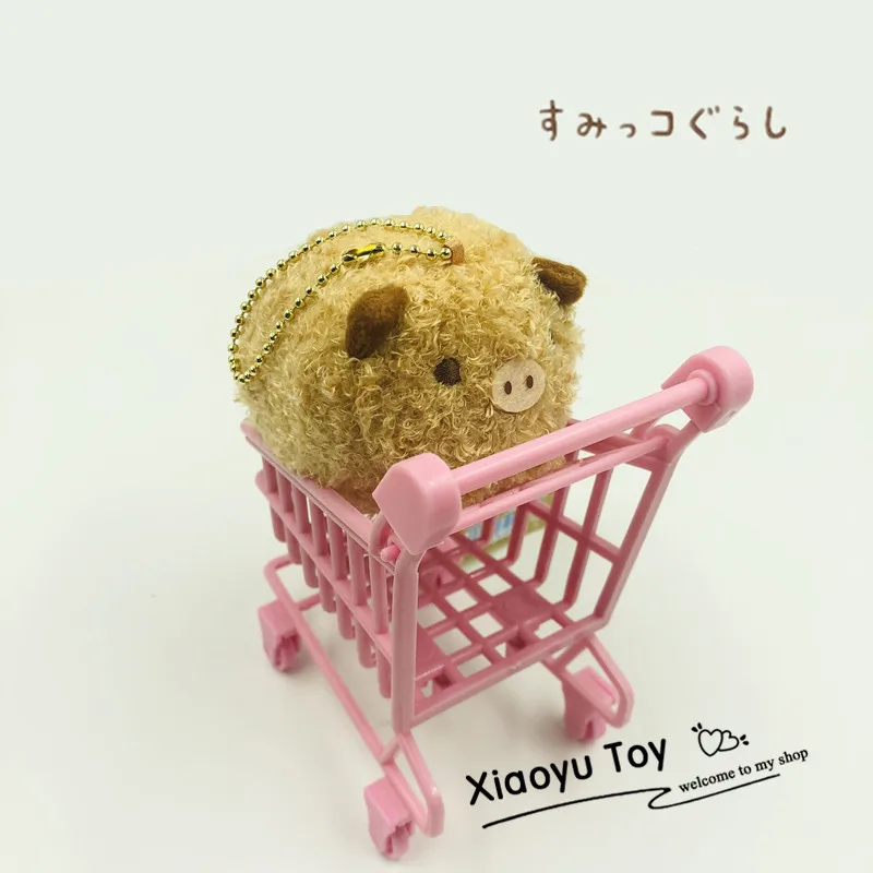 6Pcs/lot Cute Love Sumikko Cosplay Pig 8CM Animal Pendant Dolls For Gifts Plush Keychain Christmas Gifts