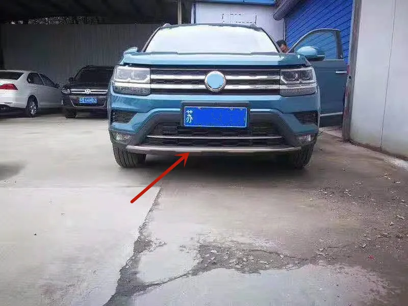 Автостайлинг из нержавеющей стали для Volkswagen Tharu, металлический передний+ задний бампер, Нижняя защита, аксессуары