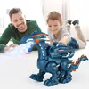 Electric Walking Spray Dinosaurs High Simulation Wate Spray Smart Dinosaur Sound Flash Lights Shaking Head Boy Gift Kids RC Toys 5