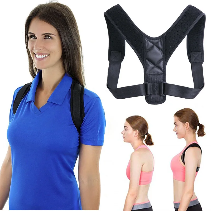 

Posture Correction Adjustable Back Support Belt Shoulder Therapy Corrective Posture Corrector for Men and Women Brace Spine