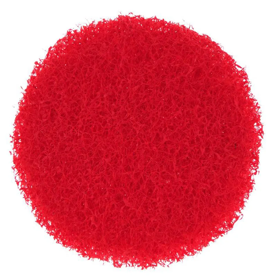 4 Inch 100mm Red Hand Drill Self-adhesive Scouring Pad Polishing And Polishing Rust Cloth Leather Chores Cleaning Brush