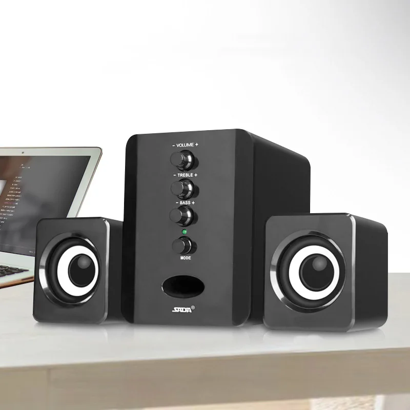 

Full Range 3D Stereo Computer Speakers Subwoofer Portable Speakers Small PC Speaker DJ USB Combination Sound For Phone TV