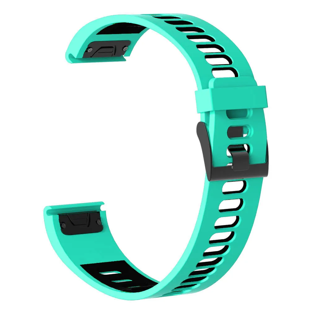Синий Ouhaobin 22 мм Ремешки для наручных часов Garmin fenix 5/5Plus спортивный силиконовый сменный ремешок для наручных часов fenix 6 band 1011#2 - Цвет: Синий